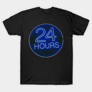 24 hrs blue T-Shirt